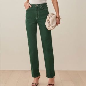 Reformation Cowboy High Rise Straight Jeans